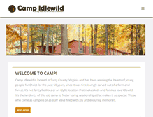 Tablet Screenshot of campidlewild.org